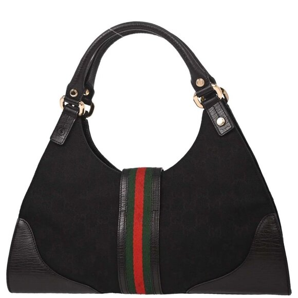 Gucci Black Canvas GG Handbag - Picture 2 of 10